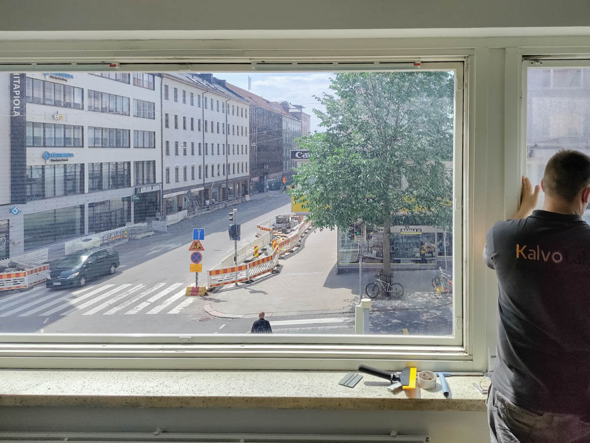 Aurinkosuojakalvo kerrostaloon turku