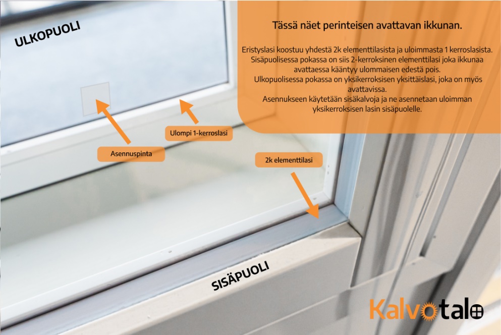 Aurinkosuojakalvon mittaus ikkunaan